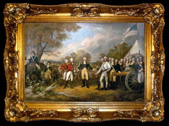 framed  John Trumbull Surrender of General Burgoyne, ta009-2